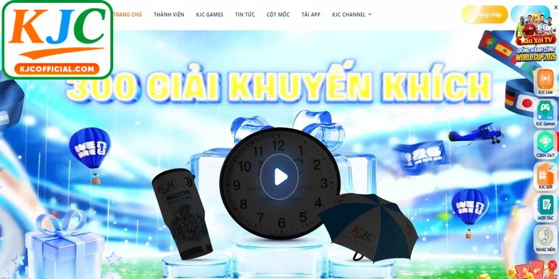 Nhận các phần quà khuyến mãi giá trị từ hệ thống khi truy cập thành công